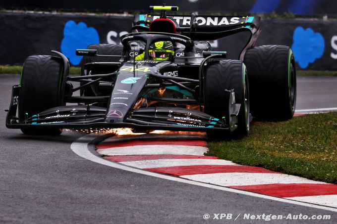 Formule 1 Mercedes F1 Hamilton et Russell visent le podium