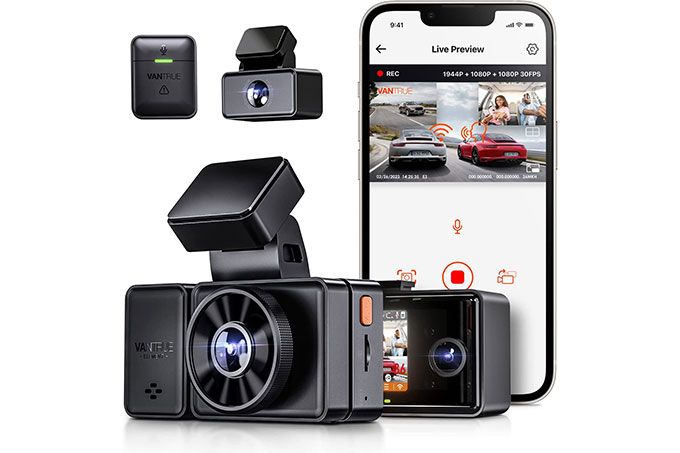 Laissez toujours votre voiture sous surveillance avec cette dashcam 4K à  batterie longue durée