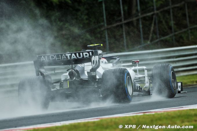Formule 1  Gasly à l'arrêt, Kvyat inquiet face à la pluie en Hongrie
