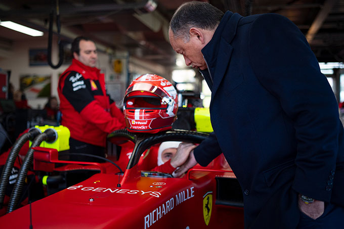 Ferrari en test à Barcelone pour trois jours